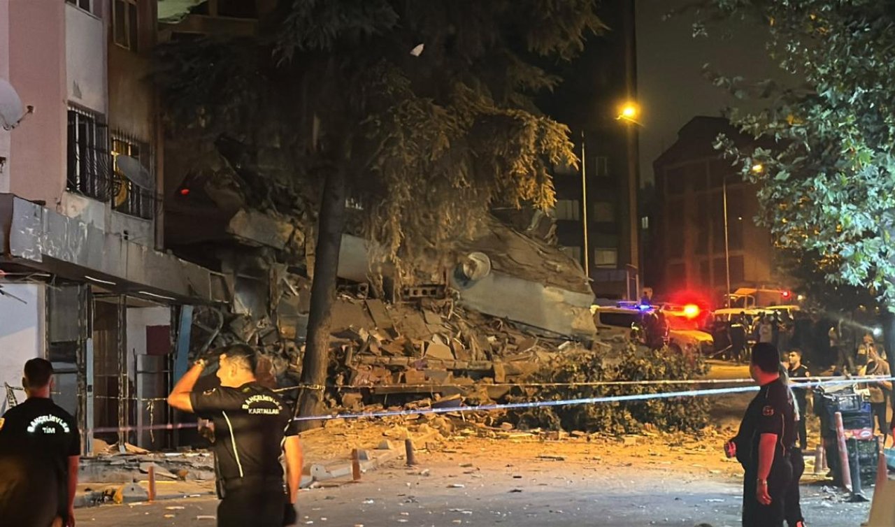 4 katlı binada çökme meydana geldi!
