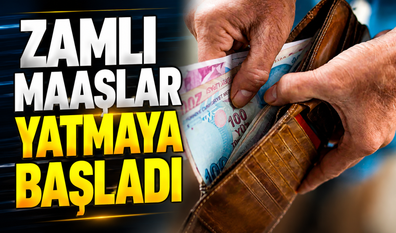 Zamlı maaşlar yatmaya başladı
