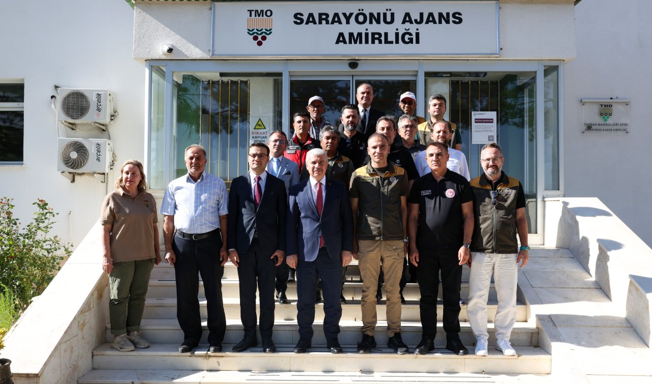 Konya Valisi İbrahim Akın Sarayönü’nde Hububat Alım ve Hasat çalışmalarını inceledi