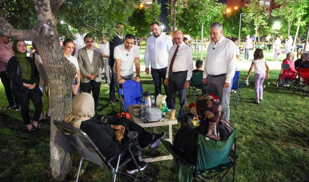 Şefikcan Parkı’nda buluşma! Başkanlar vatandaşlarla sohbet etti