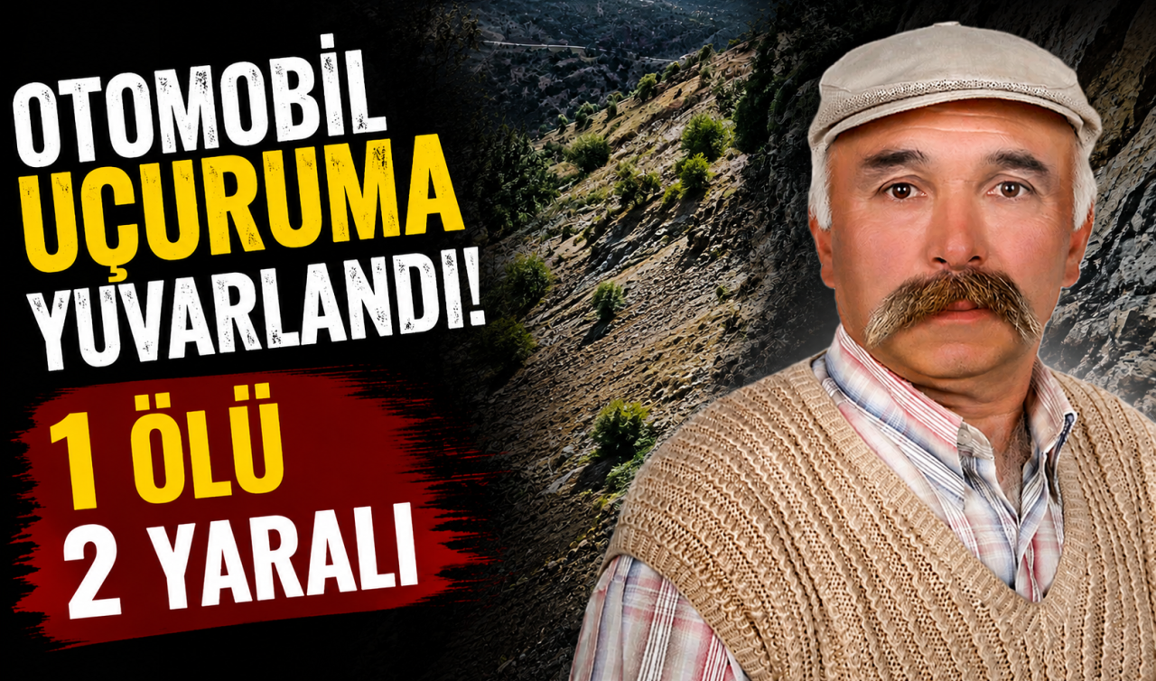 Otomobil uçuruma yuvarlandı: 1 ölü 2 yaralı