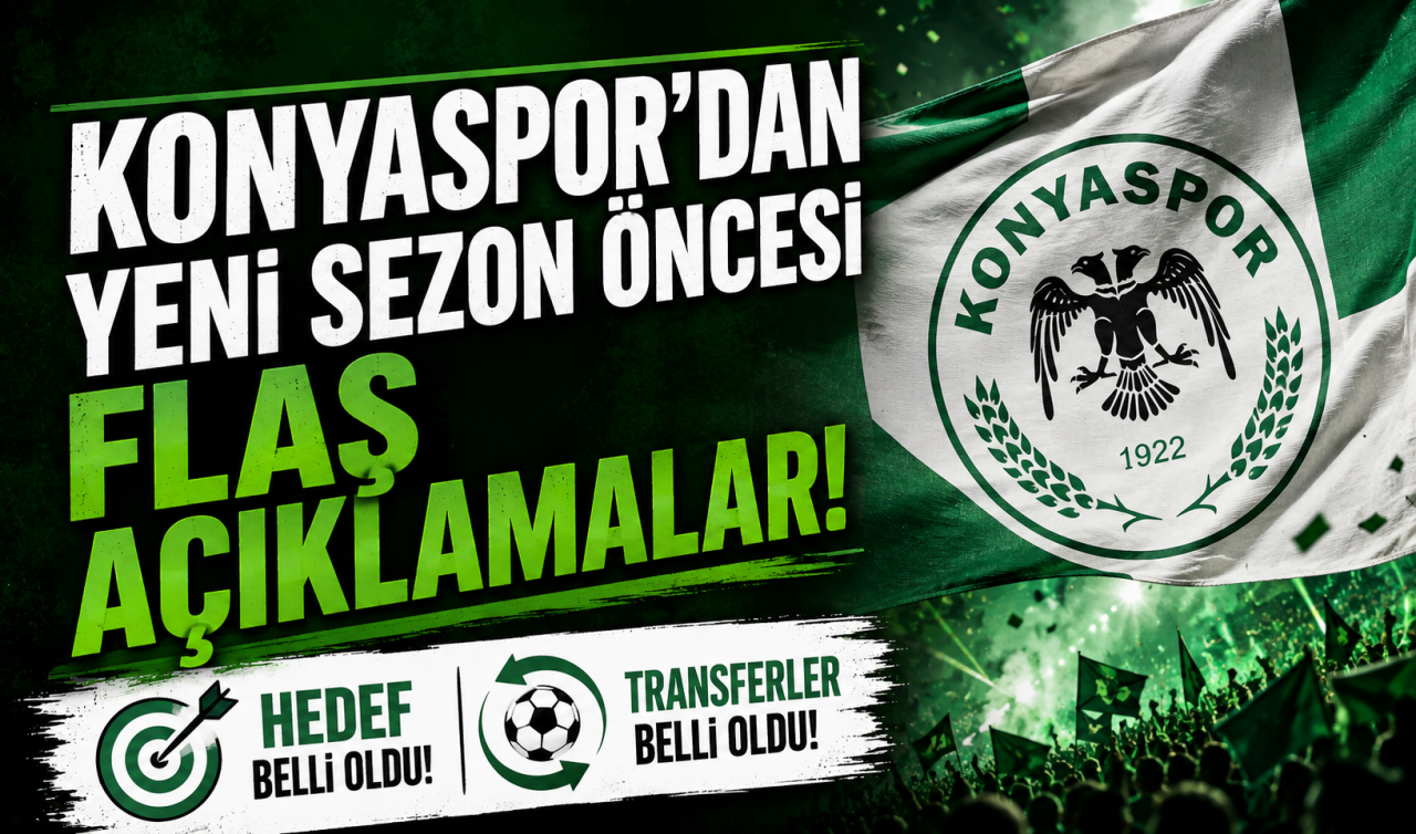 Konyaspor’dan yeni sezon öncesi flaş açıklamalar! Hedef ve transferler belli oldu