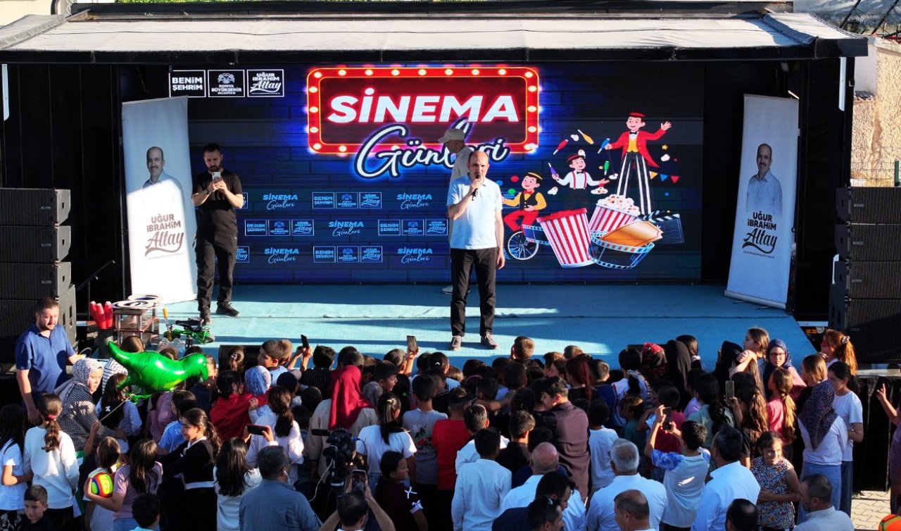 Konya’da çocuklar ve aileler sinema keyfinde buluştu
