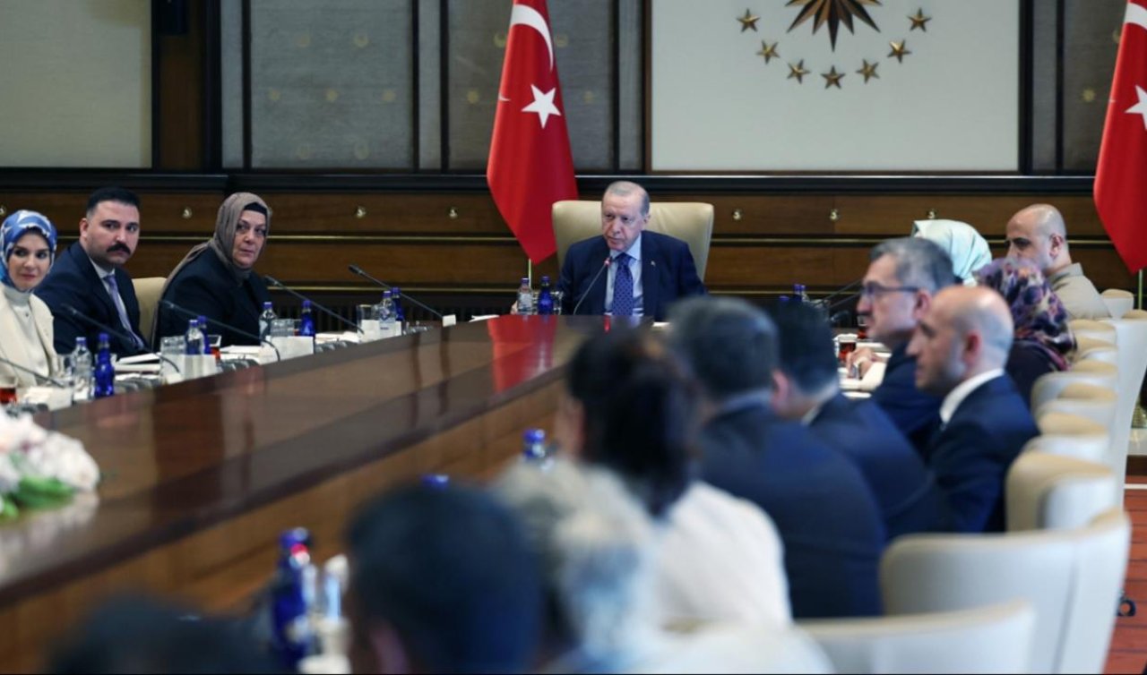Cumhurbaşkanı Erdoğan şehit ailelerini kabul etti