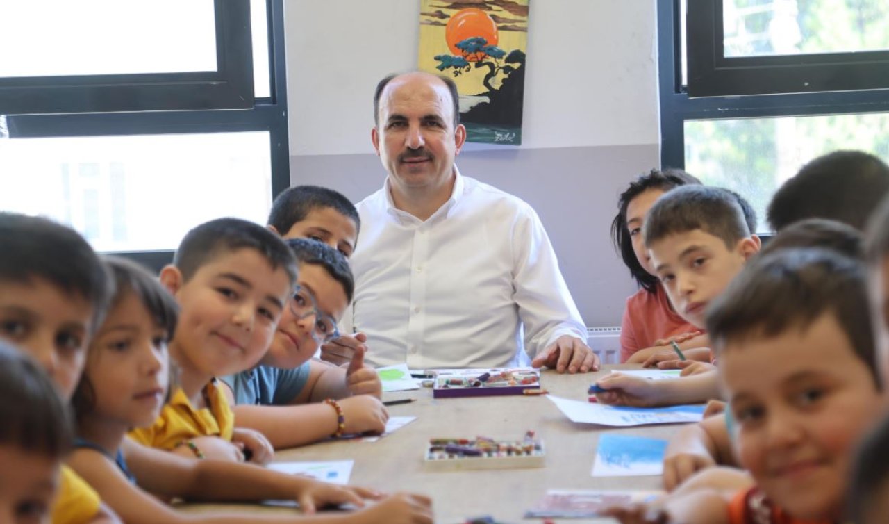 Başkan Altay Bilgehane ve Yaz Kur’an Kursu’nda eğitim gören öğrencilerle buluştu