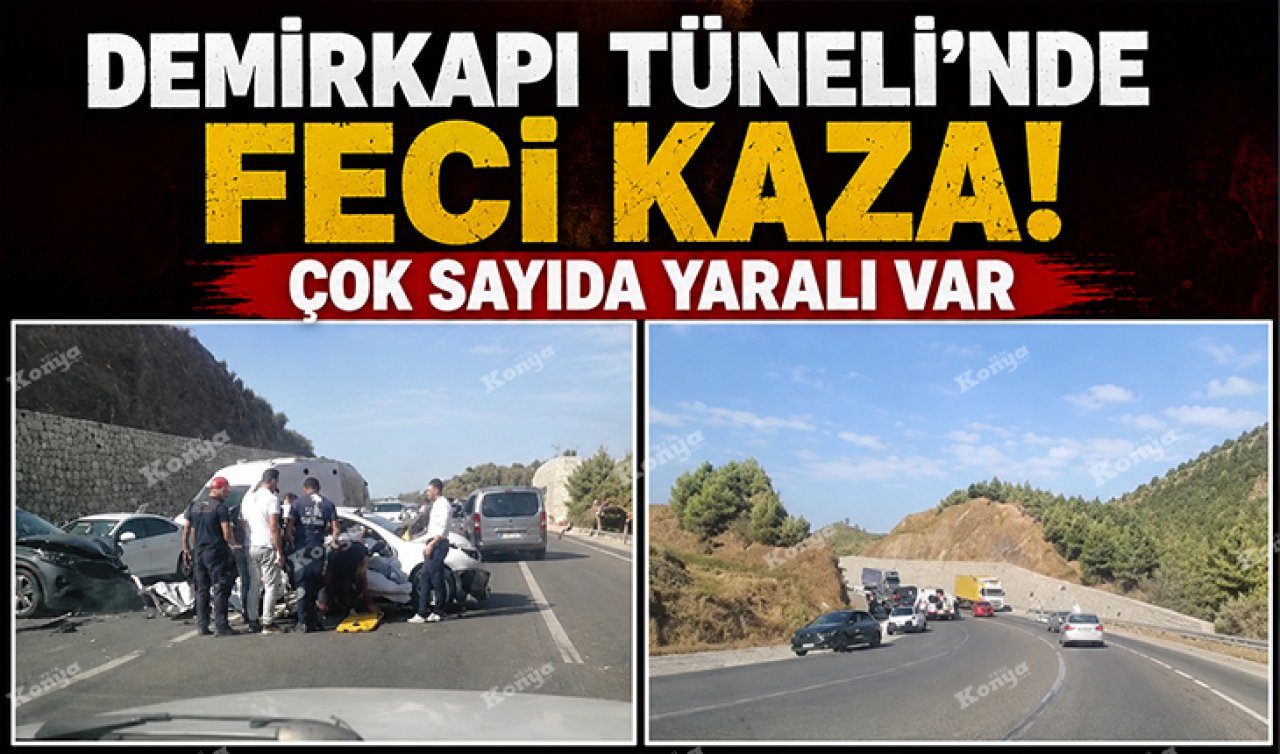 Demirkapı Tüneli’nde feci kaza! Çok sayıda yaralı var